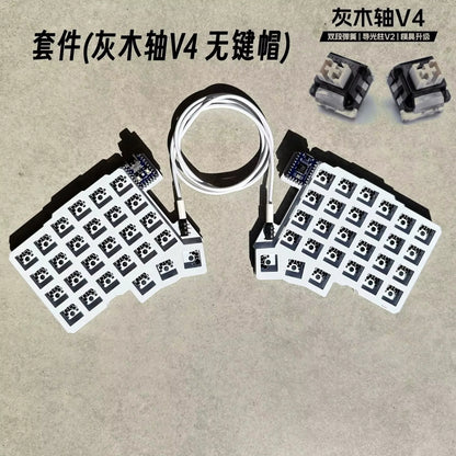 Silakka54 Split Mechanical Keyboard - Ergonomic Hot-Swappable QMK/VIAL Programmable RP2040 Keyboard