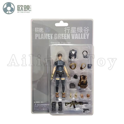 Ou Ying Studio 1/18 Planet Green Valley PGV 3.75" EFSA Female Action Figure — Anime Model Collectible