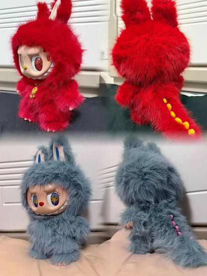 38cm Labubu Zimomo Angel Vinyl Figure – Creative DIY Monster Pendant Toy Gift