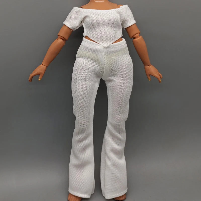 Handmade Doll Dresses & Shoes – Outfit for 28cm High School Dolls with Big Eyes & Long Eyelashes, Perfect Birthday Gift