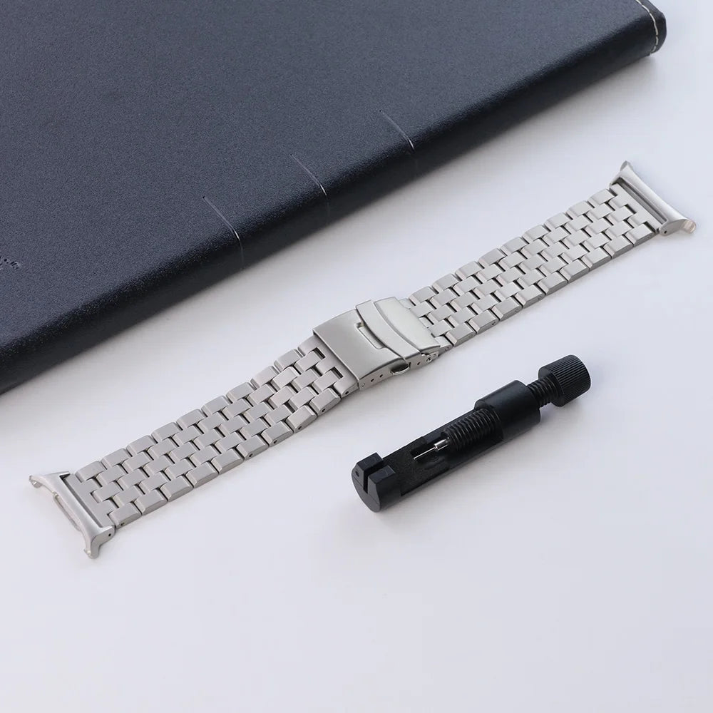 Stainless Steel Band for Samsung Galaxy Watch Ultra 2025 – Metal No-Gap 47mm Bracelet Strap