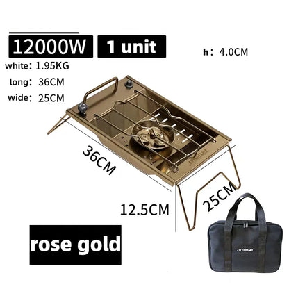 IGT Camping Gas Stove – 8000W High Power Flat Burner for Outdoor Kitchen & Camping Gear