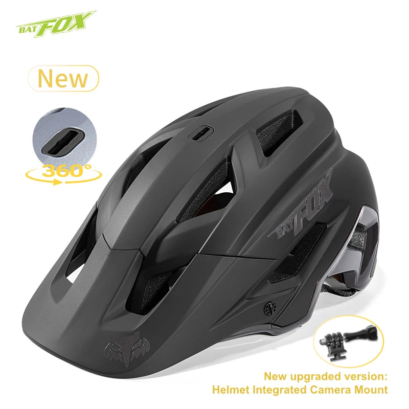 BATFOX MTB Cycling Helmet – Ultralight Men’s Bicycle Helmet Casco for Mountain & Road Racing Speedframe Safety Gear