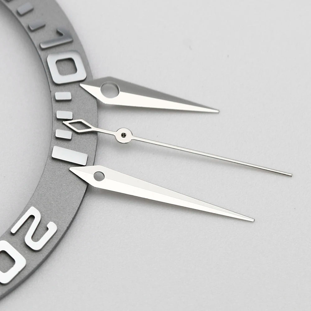 NH35 NH38 Polished Dauphine Watch Hands – 10x14x15mm Presage Cocktail Style Watch Needles & Pointers