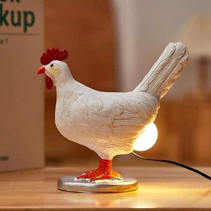 Funny Chicken Night Light - Simulated Animal Lamp for Easter Party & Home Decor