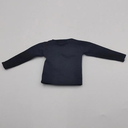 1/6 Scale Black T-Shirt for 12" (30cm) Action Figures — Male & Female DIY Model Accessories
