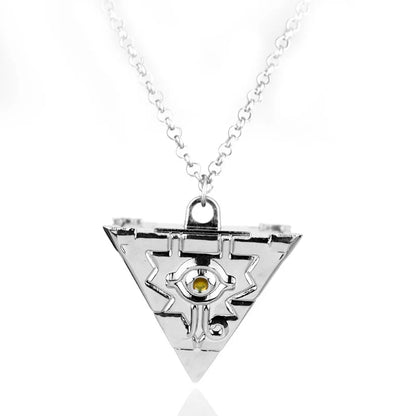 Yu-Gi-Oh! Yugi Muto Keychain - 3D Millennium Puzzle & Millennium Wheel Pendant