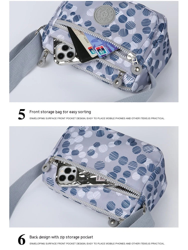 Women’s Nylon Oblique Crossbody Bag – Fashionable Shoulder & Mother Bag