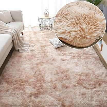 Gray Plush Velvet Area Rug – Soft Fluffy Anti-Slip Carpet for Living Room, Bedroom, Kids Room & Home Decor