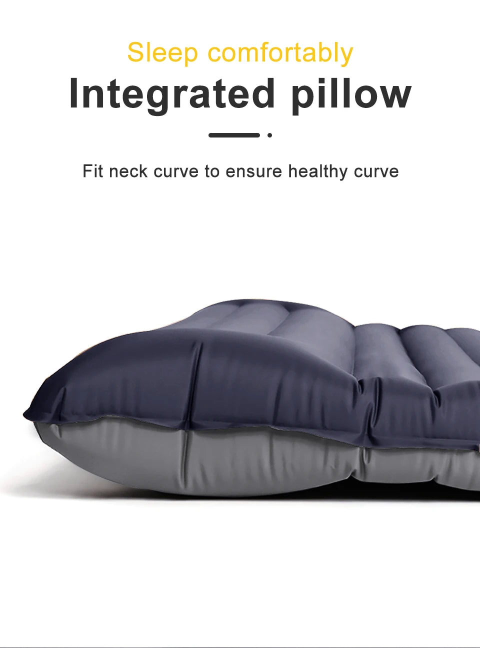 Thick Ultralight Self-Inflating Camping Mattress - Outdoor Air Mattress with Built-In Pump for Travel, Hiking, Fishing