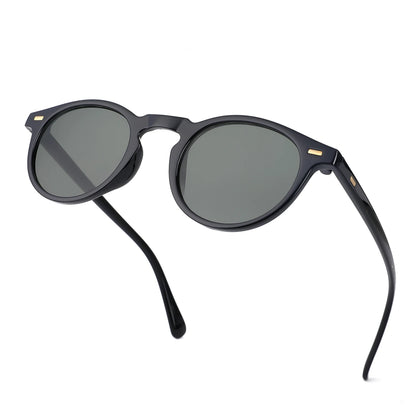 Small Round Sunglasses — Retro Classic UV400 Shades for Men & Women, Perfect for Travel, Shopping & Hiking