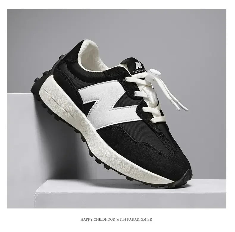 Children's Trendy Cushioned Sports Shoes - Soft Sole Lace-Up Running & Basketball Shoe