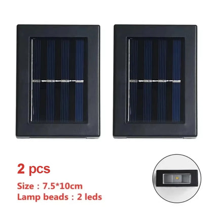 Solar LED Outdoor Wall Light - Waterproof Solar Sensor Lamp for Garden, Yard & Street Decoration