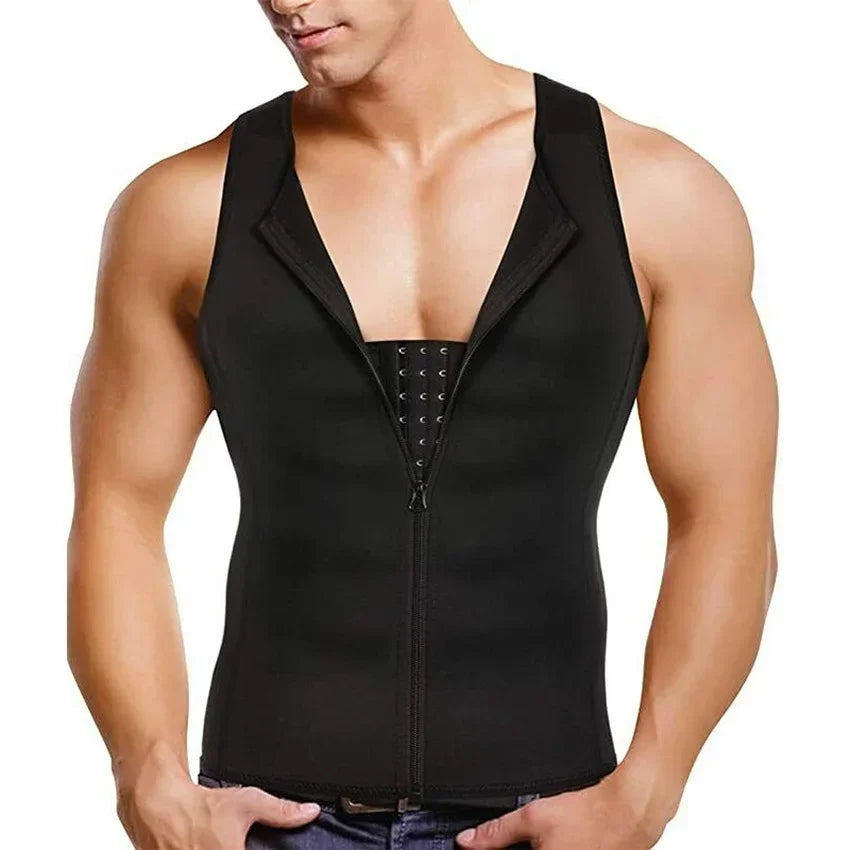Reductive Girdle Men Body Shaper – Sauna Vest, Slimming Belt, Abdomen Corset & Fat Burner Chest Binder