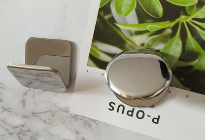 Portable Stainless Steel Makeup Mirror – Foldable Handheld Cosmetic Mirror for Women, Various Shapes