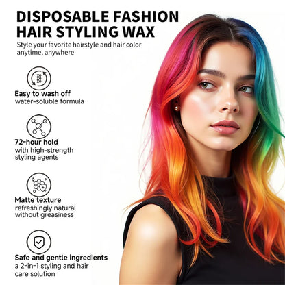 13-Color Halloween Hair Wax – 50g/120g DIY Temporary Hair Dye Cream for Party, Cosplay, Men & Women