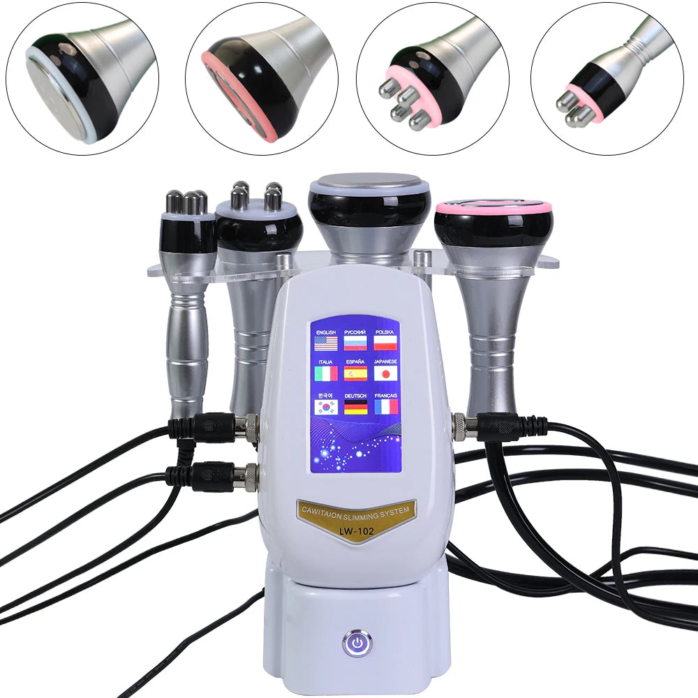 40K Cavitation 4 in 1 Ultrasonic RF Machine – Body Shaping, Weight Loss, Skin Tightening & Facial Lifting Device