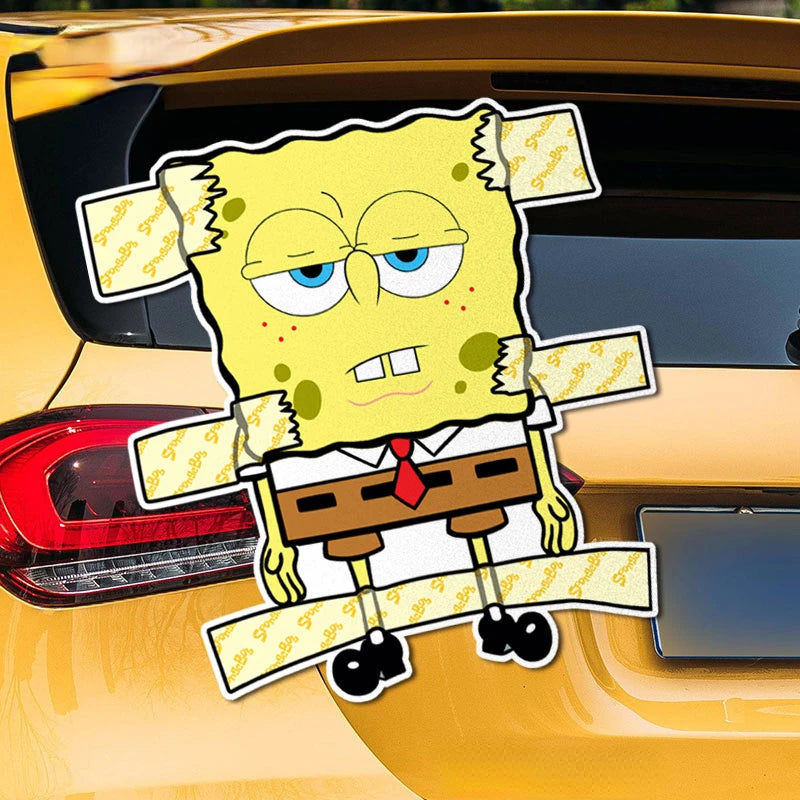 SpongeBob & Patrick Star Car Reflective Stickers — Waterproof Anime Window Decals for Car Decor Accessories