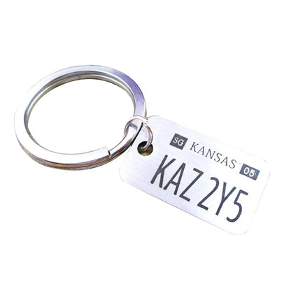Supernatural Dean License Key Ring - Stainless Steel Custom Jewelry Gift
