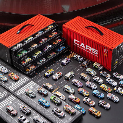 48-Piece Alloy Toy Car Set — Classic & Racing Tin Cars Kids Gift Box, Christmas Present
