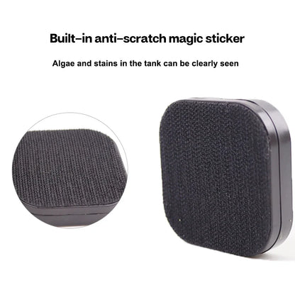 Mini Square Magnetic Brush – Strong Magnetic Cleaner for Fish Tanks, Algae Removal for Small Aquariums