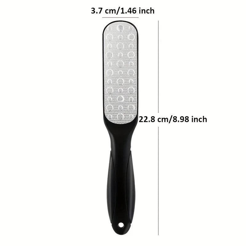 304 Stainless Steel Double-Sided Foot File – Professional Callus Remover Pedicure Tool for Dead Skin & Calluses