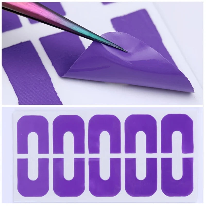 Nail Polish Protector: Disposable Peel-Off Tapes for Skin & Nails - Glue Stickers for Varnish Protection, Manicure Finger Tools