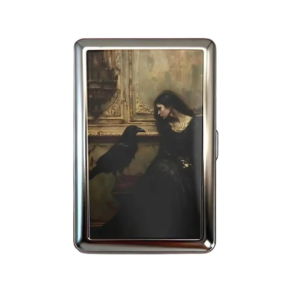 Vintage Metal Card Case - Easy Snap Multi-Function Card Holder with Versatile Compact Design