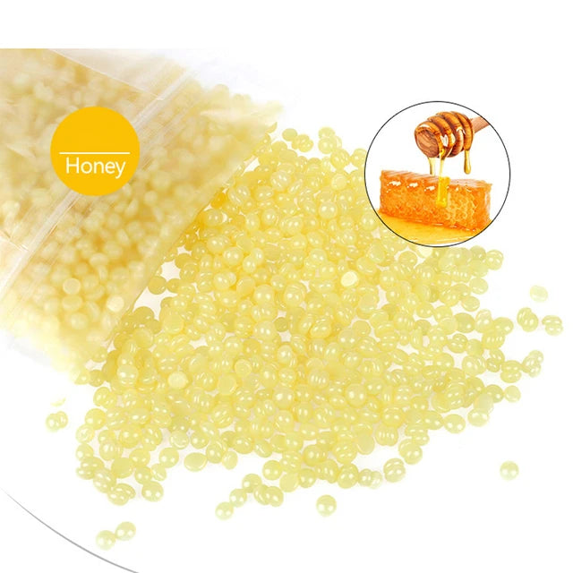 500g Hard Wax Beans – No-Strip Depilatory Hot Film Wax for Full Body, Bikini, Face, Legs & Eyebrows