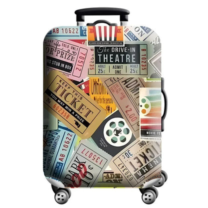 Stretch Fabric Luggage Cover — Dustproof Suitcase Protector for 18-32 Inch Travel Bags