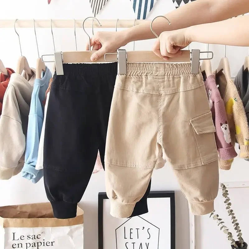 New Cargo Pants for Boys (2-6 Years) – Solid Casual Sport Trousers for Kids (2-8 Years)