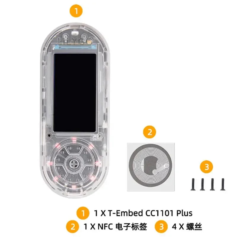 T-Embed ESP32-S3 Development Board - CC1101 Sub-1GHz RF, PN532 NFC/RFID & 1.9-Inch LCD for LILYGO