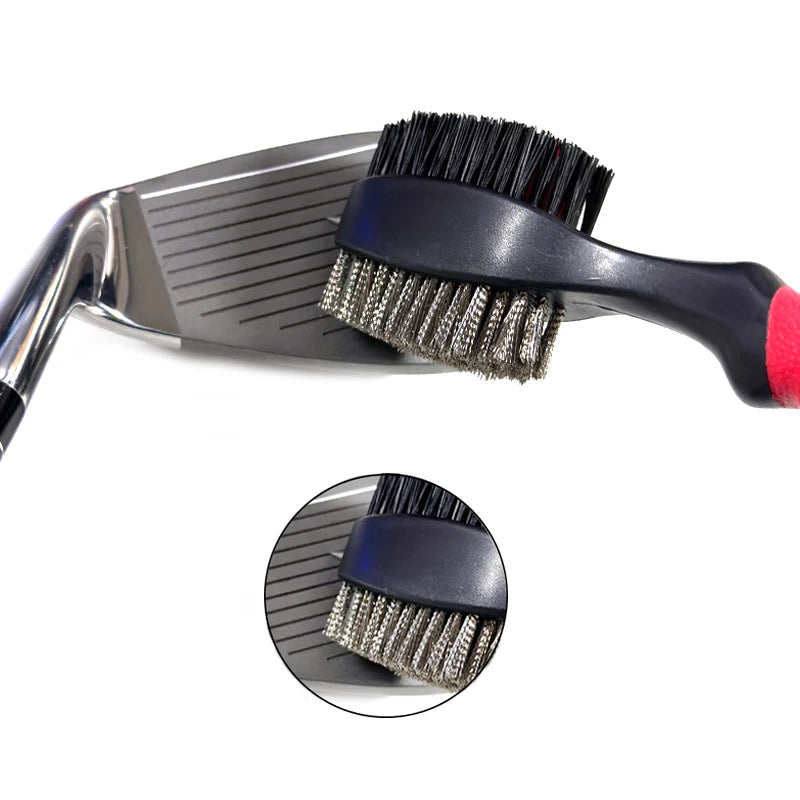 Golf Club Brush – 2-Sided Groove Cleaner Kit for Putter, Wedge & Ball, Golf Accessories