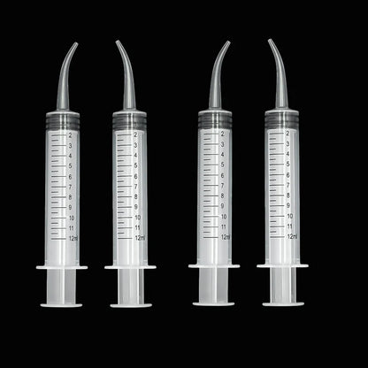 Elbow Syringe Bird Feeding Tool - 12ml Needleless Plastic Medicine Feeder for Pigeon Chick Hand Feeding