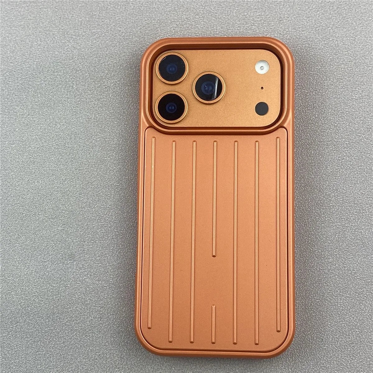 Luxury Striped Phone Case - Glossy Business Cover for iPhone 17, 16, 15, 14 & 13 Pro Max