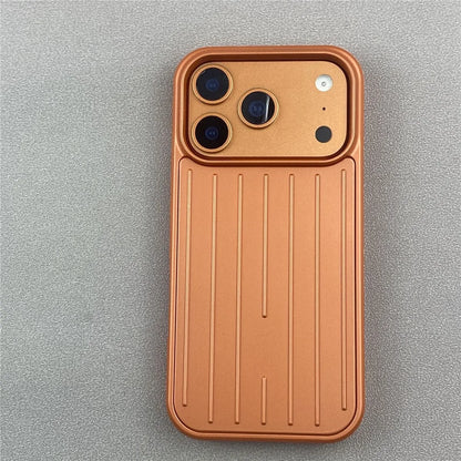 Luxury Striped Phone Case - Glossy Business Cover for iPhone 17, 16, 15, 14 & 13 Pro Max
