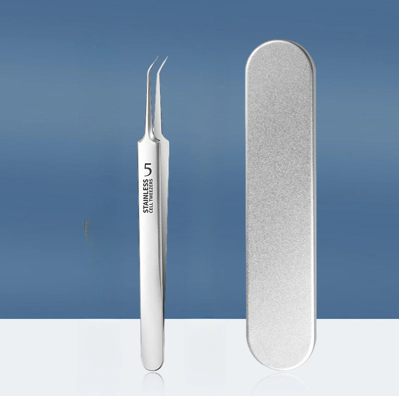 1/3/8PCS Stainless Steel Blackhead Removal Tool Set – Facial Tweezers, Acne Needles & Beauty Blackhead Removers