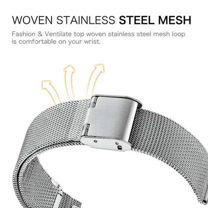 22mm/20mm Metal Watch Strap – Compatible with Garmin Vivoactive 3/4/5, Forerunner 245/645/745/965, Venu 2/3, SQ2 Music
