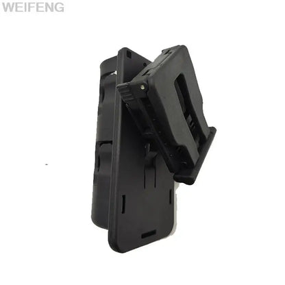 360° Rotating Tactical Flashlight Holster Pouch – MOLLE Belt Clip LED Torch Holder Case