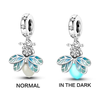925 Sterling Silver Robot & Sea Turtle Charms Pendant — Moon Bead Bracelet Accessory, DIY Fashion Jewelry Gift for Women