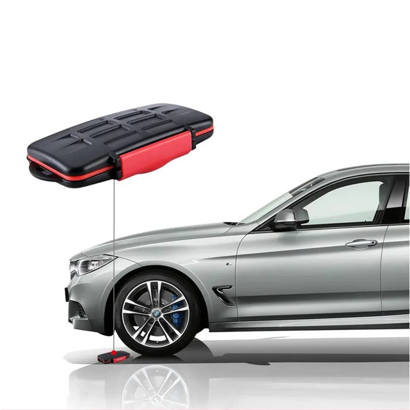 Water-Resistant Memory Card Case – Durable SD & Micro SD Holder, 12-Slot Cards Box Wallet for DS Games