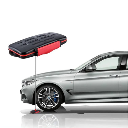 Water-Resistant Memory Card Case – Durable SD & Micro SD Holder, 12-Slot Cards Box Wallet for DS Games