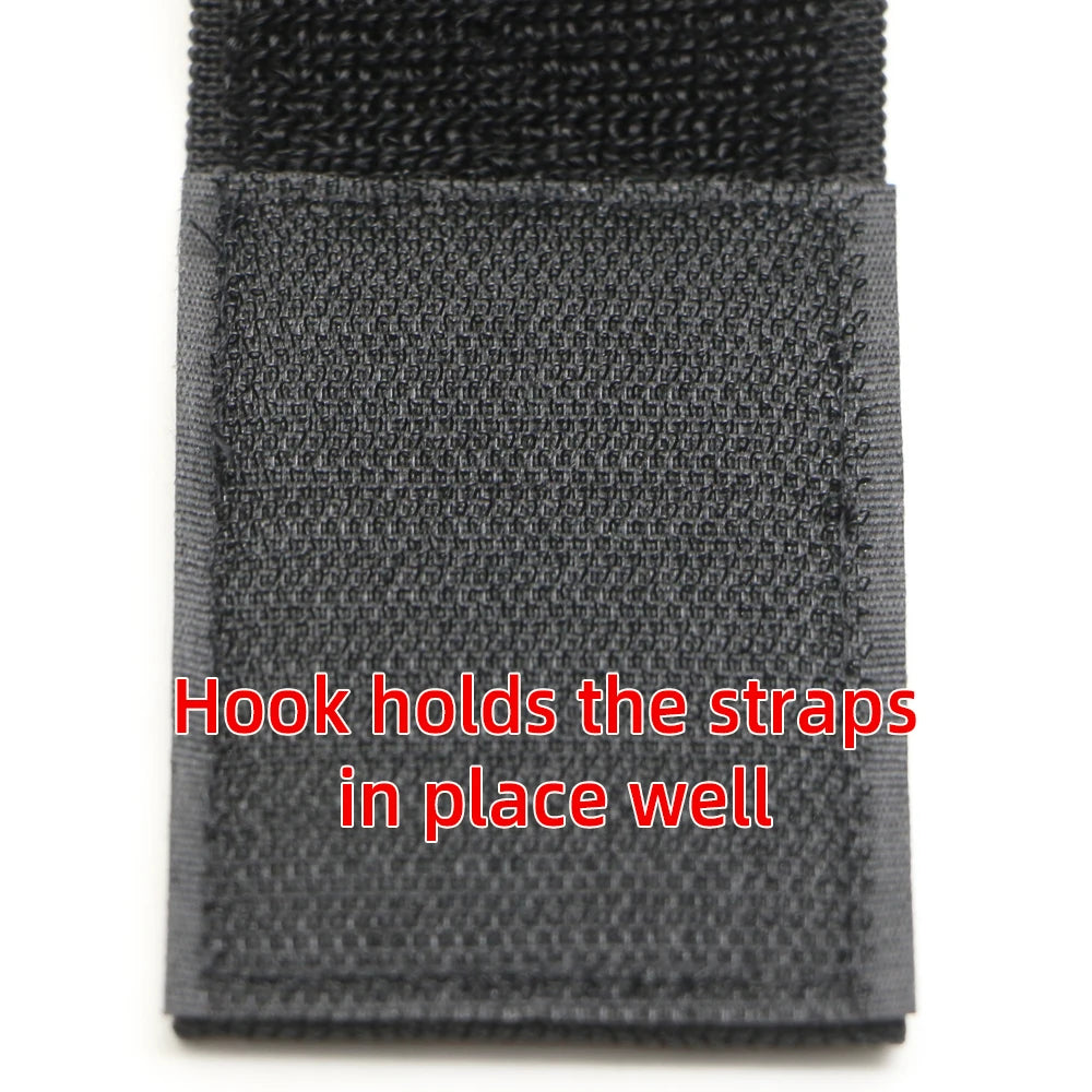 Adjustable Elastic Hook-and-Loop Straps - Reusable Nylon Cable Ties with Reverse Buckle Fastener for Sports and Everyday Use