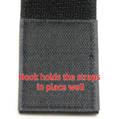 Adjustable Elastic Hook-and-Loop Straps - Reusable Nylon Cable Ties with Reverse Buckle Fastener for Sports and Everyday Use