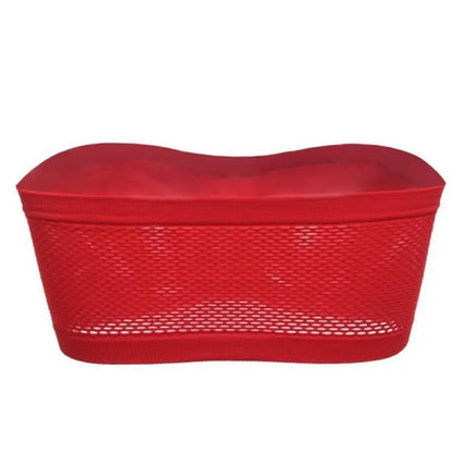Women’s Sexy Strapless Crop Top Bra – Breathable Mesh Bandeau, Invisible No-Pad Summer Brassiere