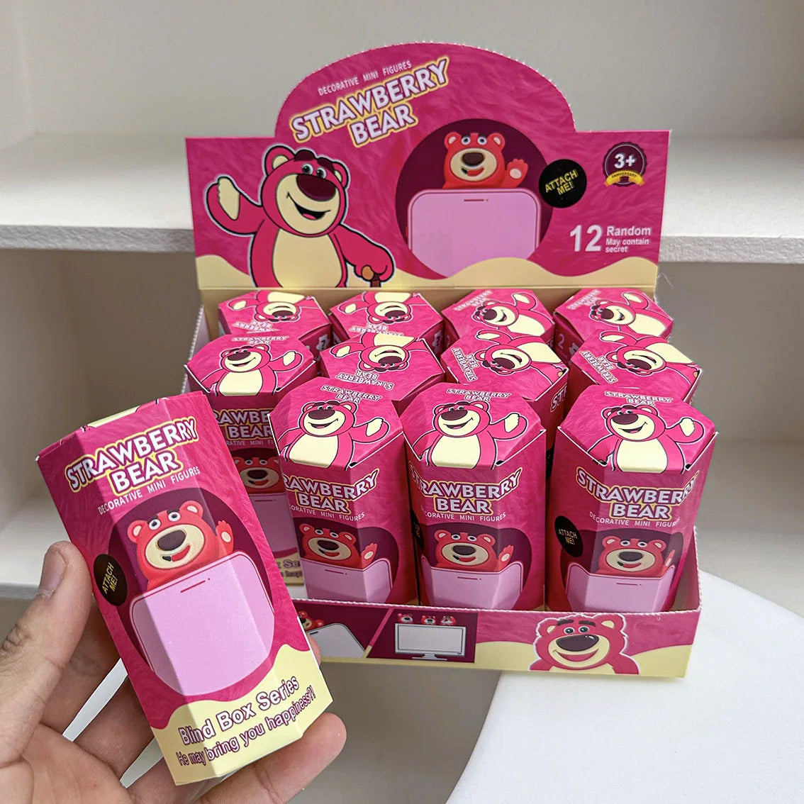 12PCS Surprise Blind Box Cartoon Character Dolls – Cute Model Toy Figures for Mobile, Car & Desktop Decoration Gift