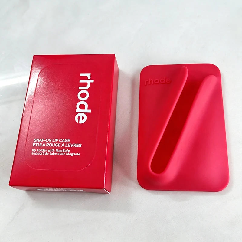 RHODE Magnetic Lip Case - MagSafe Compatible iPhone Cover with Lip Gloss Holder for iPhone 17 Air 16 15 14 13 12 11 Pro Max