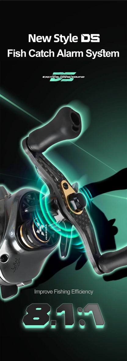 Histar Aurora AIR BFS Baitcasting Reel – Light Lure AT7 Aluminum Spool, 115G UL, 3D Dynamic Magnetic Braking System