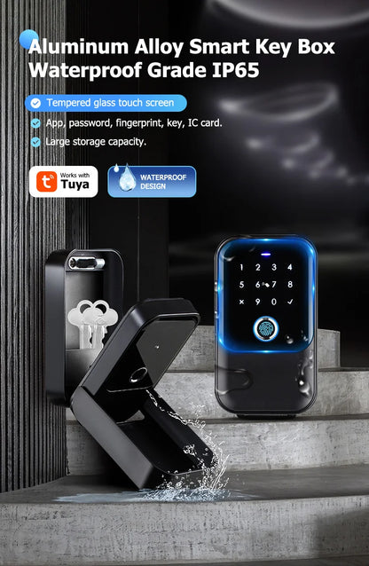TTlock Smart Key Lock Box – Wireless Digital Code & Bluetooth Key Safe, App-Controlled Electronic Key Box for Home or Host