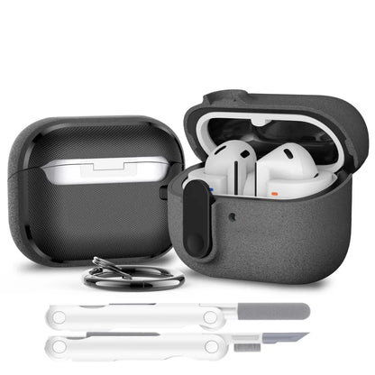 Secure Lock Case for Samsung Galaxy Buds 3 / 3 Pro – Wireless Charging Compatible with Keychain & Cleaner Kit